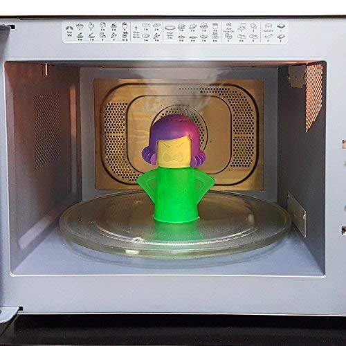 COM-FOUR® limpiador de microondas"suegra malvada" - divertido gadget de cocina"Mama" para cada hogar - limpiador para microondas - regalo divertido