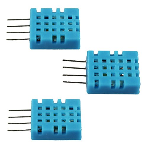 com-four® Sensor Digital de Humedad y Temperatura 3X DHT11 Sensor para Raspberry y Arduino (DHT11-2 Piezas)