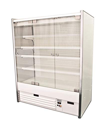 Combisteel - Vitrina refrigerada de pared con puertas (profundidad 700 mm) 1110 mm