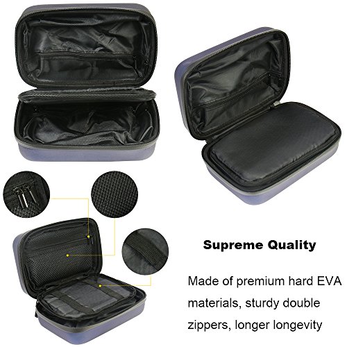 Comecase - Bolsa de viaje impermeable para insulina, bolsa de refrigeración médica, organizador diabético + 4 paquetes de hielo