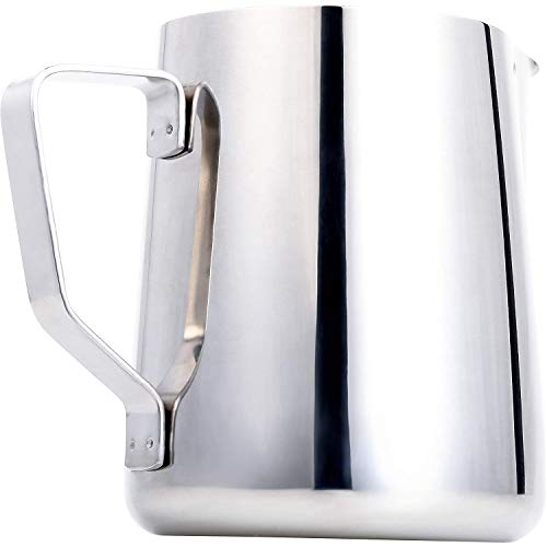 Comius Sharp Jarra de Leche 350ml / 600ml (12oz / 20oz), Jarra de Leche de Acero Inoxidable 304, Taza de Espuma de Leche para Hacer Capuchino de café (600ml)