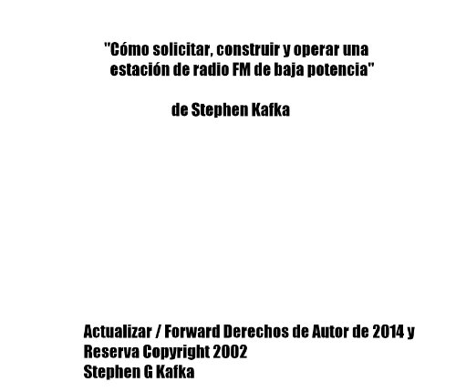 Cómo solicitar, construir y operar una baja potencia Estación de Radio FM