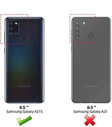 Compatible con Samsung Galaxy A21S (A217F) espejo reflectante LIBRO MIRROR STAND protección cobertura total a doble cara 360° Full Body visualización llamada Rosa