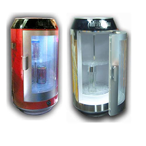 Conveniente y simple de almacenamiento del refrigerador Bebidas Cerveza Vitrina pequeña Frigorífico pequeño tambor Cola de hielo for coches y Casas