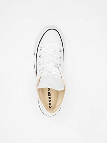 Converse Chuck Taylor CTAS Lift Hi, Zapatillas para Mujer, Blanco (White/Black/White 102), 40 EU