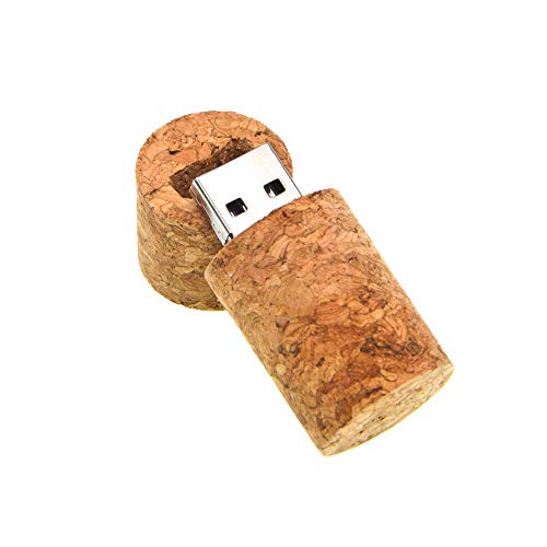 Corcho Botella De Vino 16 GB - Memoria Almacenamiento de Datos – USB Flash Pen Drive Memory Stick