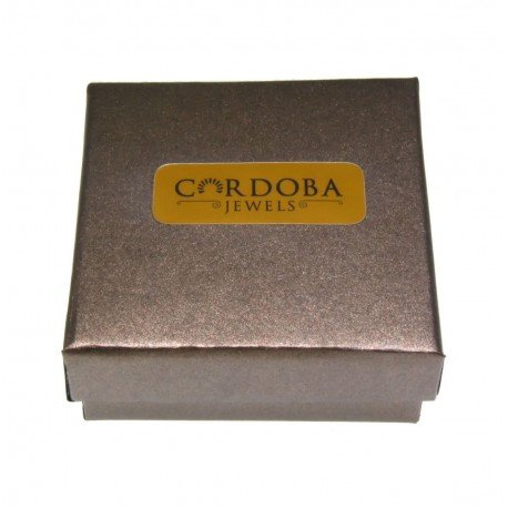 Córdoba Jewels | Pendientes en plata de ley 925 bañada en oro con diseño Mini Aros Hoja Gold