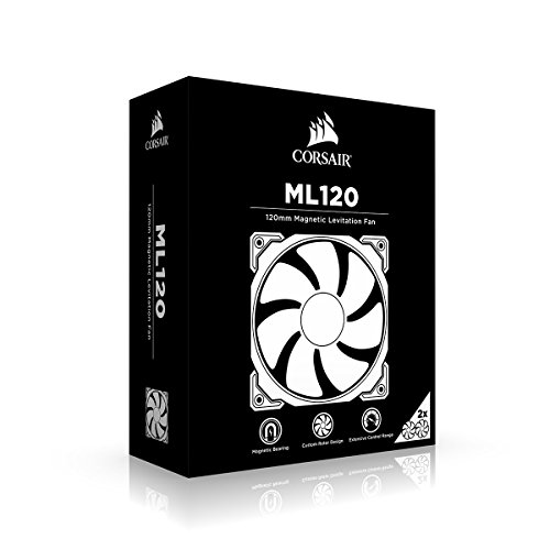 Corsair ML120 Ventilador de PC (120 mm, Levitación Magnética) Paquete Doble