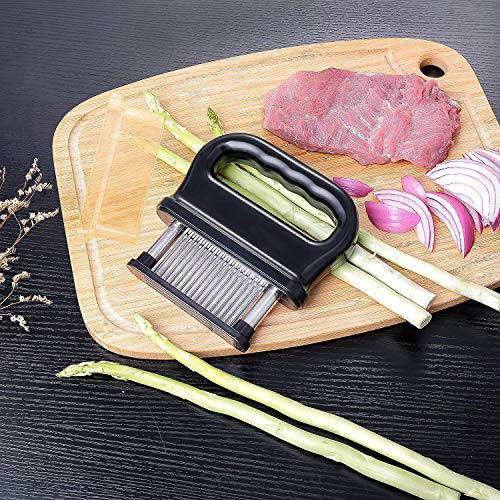 Cortador de carne de cocina, accesorio industrial para la cocina de alta calidad con 48 cuchillas afiladas de acero inoxidable