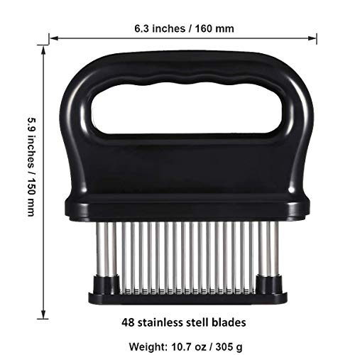 Cortador de carne de cocina, accesorio industrial para la cocina de alta calidad con 48 cuchillas afiladas de acero inoxidable