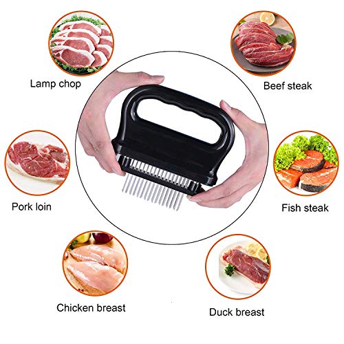 Cortador de carne de cocina, accesorio industrial para la cocina de alta calidad con 48 cuchillas afiladas de acero inoxidable