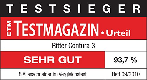 Cortafiambres ritter contura 3, cortafiambres eléctrico con motor ecológico, made in Germany