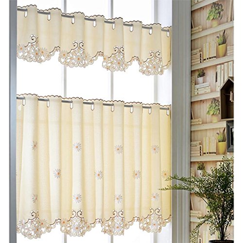 Cortinas de Puerta de Tela Dormitorio Ventana de bahía de café Dormitorio de Cocina FANJIANI (Size : L120*W150cm)