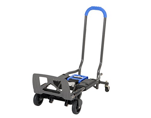 COSCO Shifter, Carretilla de Mano 135kg Plegable de Multiples Posiciones para Trabajos Pesados, Azul