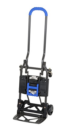 COSCO Shifter, Carretilla de Mano 135kg Plegable de Multiples Posiciones para Trabajos Pesados, Azul