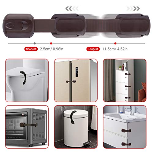 COSYLAND Kit Seguridad Bebé Protector Esquina Niños para Bordes y Esquinas Protectores Puertas Conjunto de Bloqueo Armario Cajón Refrigerador Cocina Asiento de Inodoro Cerraduras a Prueba de Mascotas