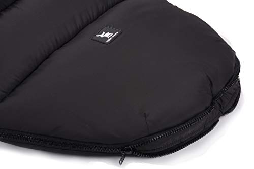 Cottonmoose Moose Saco de invierno dormir térmico para carrito silla de bebé universal abrigo polar (422 Moose Black-Black)