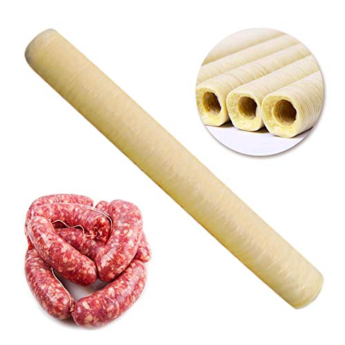 Courti Tripa De Salchicha 14Mx20MM Envoltura De Colágeno De Salchicha De Jamón, Envoltura De Colágeno para Salchichas Secas Asadas/Hot Dog