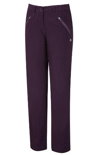 Craghoppers Kiwi® Pro - Pantalones elásticos para mujer, color Púrpura oscuro, tamaño 18 (regular)