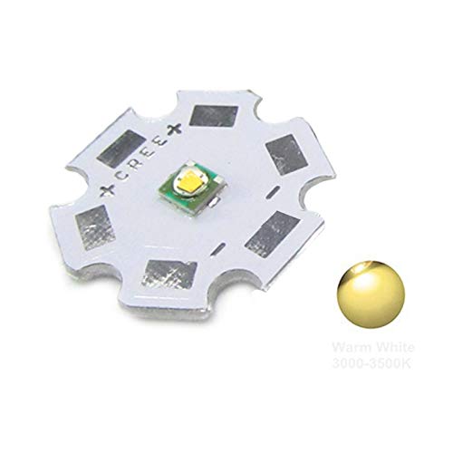 CREE XML XPE T6LED 1W-3W LED emisor de alta calidad diodo con PCB de 20 mm SMD 3535 para bricolaje, aluminio, Blanco cálido, 2 piezas