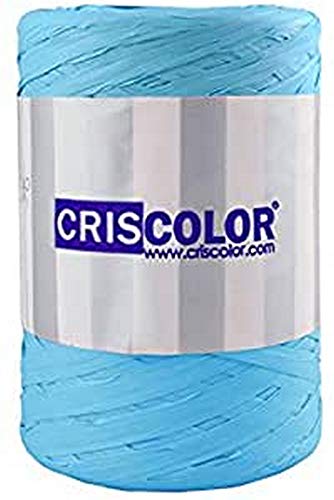 CRISCOLOR Bobina rafia 5mm.x100m. Azul claro