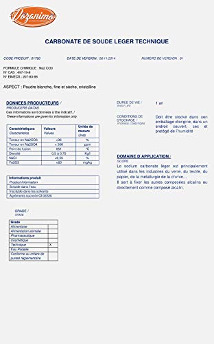 Cristales de soda – Carbonato de sodio en polvo – Cubo 1,5 kg – ecológico y multifunción.