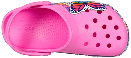 crocs 206158 Fun Lab - Sandalias para niña, diseño de mariposa, color Rosa, talla 34/35 EU