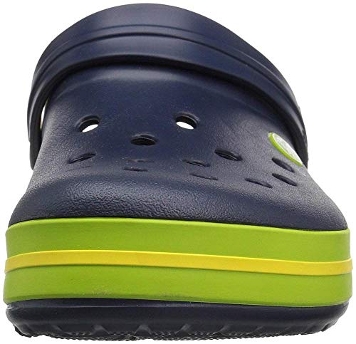 Crocs Crocband, Zuecos Unisex Adulto, Azul (Navy/Volt Green/Lemon), 45/46 EU