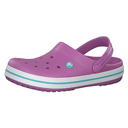 Crocs Crocband, Zuecos Unisex Adulto, Rosa (Violet/White 592), 37/38 EU