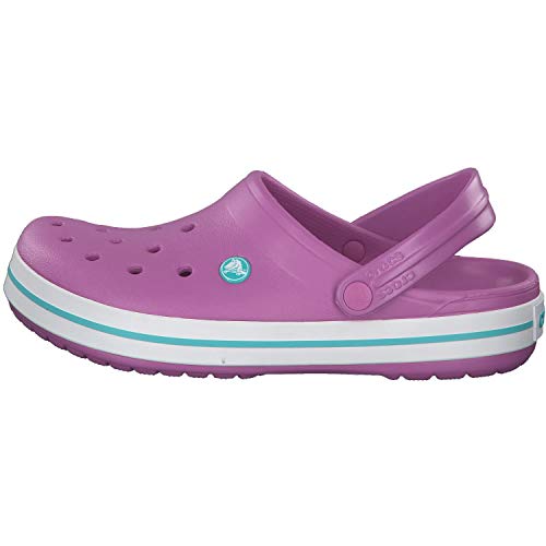 Crocs Crocband, Zuecos Unisex Adulto, Rosa (Violet/White 592), 37/38 EU