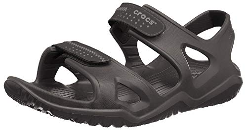 Crocs Swiftwater River Sandals 203965-06, Sandalias para Hombre, Negro (Black), 43/44 EU