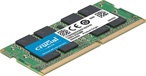 Crucial CT16G4SFD824A Memoria RAM de 16 GB (DDR4, 2400 MT/s, PC4-19200, Dual Rank x 8, SODIMM, 260-Pin)