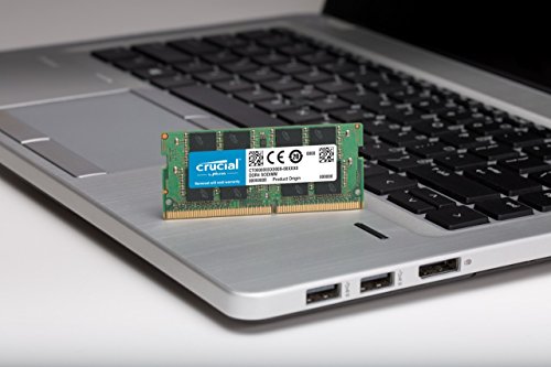 Crucial CT16G4SFD824A Memoria RAM de 16 GB (DDR4, 2400 MT/s, PC4-19200, Dual Rank x 8, SODIMM, 260-Pin)