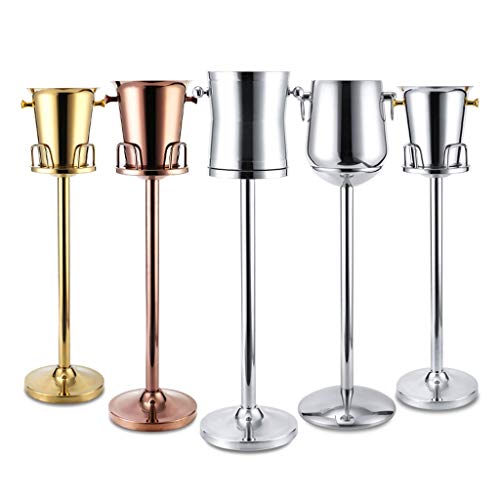 Cubiteras Frigorífico Con Cubitera de Hielo Tina de bebidas de acero inoxidable con soporte, soporte for bebidas for fiestas - Uso en exteriores o interiores - Independiente Champagne Vino Bebidas Cer