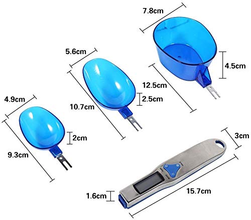 Cuchara digitale electrónica Báscula de para medición precisión 0.1 – 500 g con LCD Digital gráfico