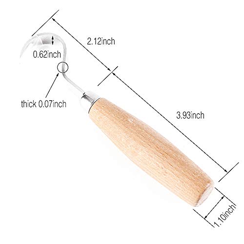 Cucharas de Acero Inoxidable Herramientas de Talla de Madera, Carpintería tallado a mano de artesanía, DIY Mango De Madera Cuchara para Cortar Cuchillos de Madera, Cucharas de Talla Para Carpintería