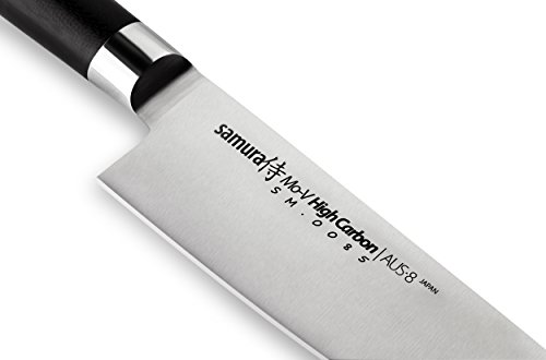 Cuchillo original japonés profesional MO-V de chef fabricado en acero inoxidable extra duro – ideal para cortar cómodamente y afilado.…