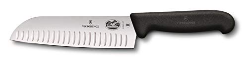 Cuchillo Santoku Fibrox Victorinox 5.2523.17, Negro, 17 cm