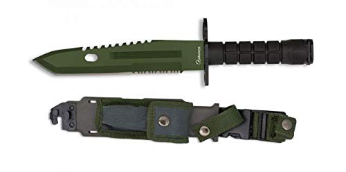 Cuchillo Supervivencia Hoja 19,5 cm para Caza, Pesca, Camping, Outdoor, Supervivencia y Bushcraft Albainox 32445 + Portabotellas de regalo