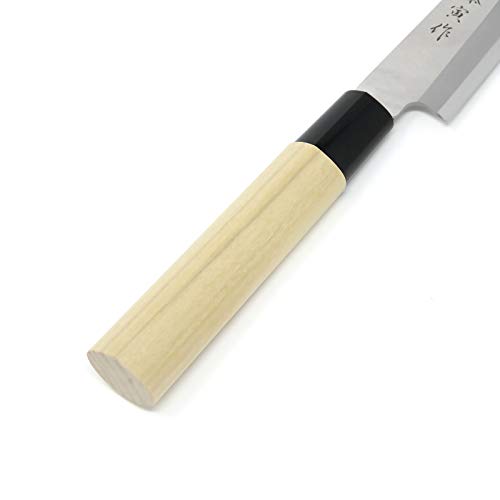 Cuchillos Japonéses Cocina para Sushi y Sashimi Profesional Tojiro - Acero Molibdeno Vanadium - Hoja Ultra Afilado - Mango Madera - de Japon (Yanagiba 27 cm, F-1058)