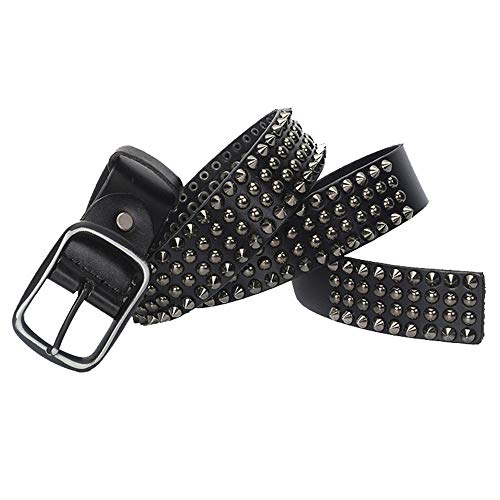 Cuero de la PU de la correa del punk Hombres y mujeres correa de cuero de la correa unisex punky de la correa de la hebilla del remache japonesa Palabra Accesorios Cinturón de hebilla Moda complemento