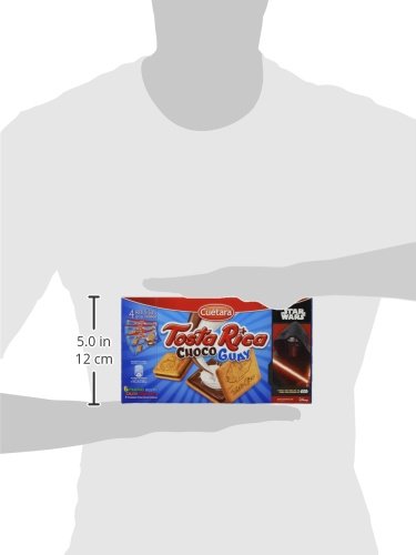 Cuétara - Tosta Rica Choco Guay - Galletas Sándwich Rellena de Crema de Leche 0.168 kg - Pack de 3 (Total 0.504 kilogramsams)