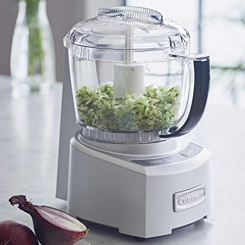 CUISINART CH4DCE Mini Picadora Eléctrica Multifunción con 900 ml capacidad, Cuchillas de acero inoxidable para Picar, Moler, Triturar y Hacer Puré. Potencia 250W, Apto para Lavavajillas, Compacto