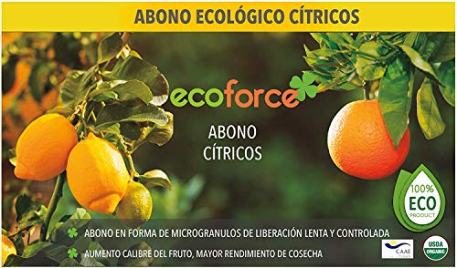 CULTIVERS Abono Ecológico Cítricos de 25 Kg Fertilizante Origen 100% Orgánico y Natural Microgránulado. Mayor Rendimiento y Aumento del Calibre del Fruto