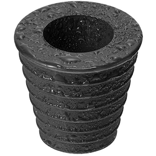 Cuña para Cono de sombrilla para Apertura de Orificio de Mesa de Patio o Base de Parasol Base 1.8 a 2.4 Pulgadas, diámetro de Poste de sombrilla 1 1/2 Pulgada / 38 mm（1 Pieza, Negro）