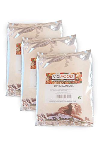 Cúrcuma Molida - 3kg - Curcuma Longa pura y natural - Dieta cetogénica, paleo y vegana - Raíz cruda en polvo con curcumina, sin OMG y sin gluten