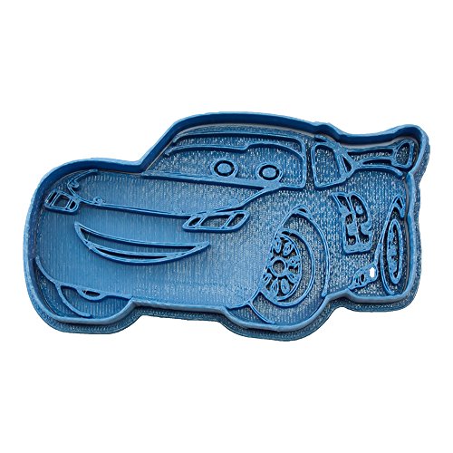 Cuticuter Rayo Mcqueen Cars Cortador de Galletas, Azul. 8x7x1,5cm