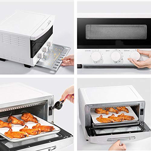 CYN-Mini horno tostador de vapor por convección de sobremesa con humidificación de vapor, sincronización precisa, aumento rápido de la temperatura, calentamiento por infrarrojo lejano, 13L1500W blan