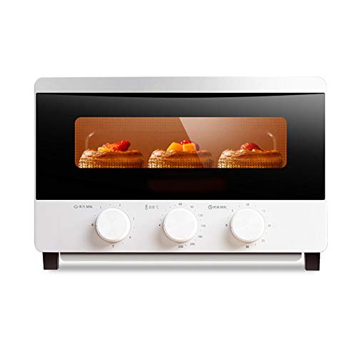 CYN-Mini horno tostador de vapor por convección de sobremesa con humidificación de vapor, sincronización precisa, aumento rápido de la temperatura, calentamiento por infrarrojo lejano, 13L1500W blan