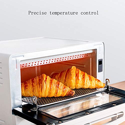 CYN-Mini horno tostador de vapor por convección de sobremesa con humidificación de vapor, sincronización precisa, aumento rápido de la temperatura, calentamiento por infrarrojo lejano, 13L1500W blan